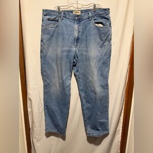 L.L. Bean Men's Light Blue Flannel Lined Denim Jeans Sz 40x30